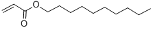 structure of CAS# 2156-96-9, 2-Propenoic Acid Decyl ester;Prop-2-Enoic Acid Decyl Ester;Acrylic Acid Decyl Ester;Wln: 10Ov1u1