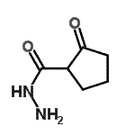 结构式 CAS# 216879-92-4, 2-氧代环戊烷甲酰肼