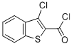 structure of CAS# 21815-91-8, 3-Chloro-Benzo[b]Thiophene-2-Carbonylchloride;3-Chlorobenzothiophene-2-Carbonyl Chloride;3-Chloro-2-Benzothiophenecarbonyl Chloride;593087_Aldrich