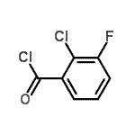 结构式 CAS# 21900-57-2, 2-氯-3-氟苯甲酰氯