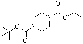 structure of CAS# 219509-82-7, 4-Tert-Butyl 1-Ethyl Piperazine-1,4-Dicarboxylate;1,4-PIPER<wbr>AZINEDICA<wbr>RBOXYLICA<wbr>CID, 1-(1<wbr>,1-DIMETH<wbr>YLETHYL) <wbr>4-ETHYL E<wbr>STER;1-BOC-4-ETHOXYCARBONYLPIPERAZINE