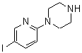 结构式 CAS# 219635-89-9, 1-(5-碘-吡啶-2-基)-哌嗪