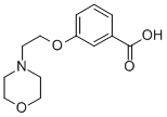 结构式 CAS# 219935-32-7, 3-[2-(4-吗啉基)乙氧基]-苯甲酸