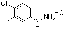 structure of CAS# 221687-08-7, (4-Chloro-3-Methylphenyl)Hydrazine Hydrochloride (1:1);2-Chloro-5-hydrazinotoluene hydrochloride;4-Chloro-3-methylphenylhydrazine hydrochloride