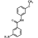 结构式 CAS# 22240-96-6, 3-氨基-N-(3-甲氧基苯基)苯甲酰胺