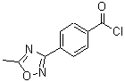 结构式 CAS# 222541-76-6, 4-(5-甲基-1,2,4-恶二唑-3-基)苯甲酰氯