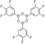 structure of CAS# 223440-94-6, 2,4,6-Tris(3,4,5-Trifluorophenyl)-1,3,5,2,4,6-Trioxatriborinane;2,4,6-tri<wbr>s(3,4,5-t<wbr>rifluorop<wbr>henyl)-1,<wbr>3,5,2,4,6<wbr>-trioxatr<wbr>iborinane;2,4,6-tris(3,4,5-trifluorophenyl)-boroxin;2,4,6-Tris(3,4,5-trifluorophenyl)boroxin
