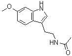 structure of CAS# 22375-73-1, N-[2-(6-Methoxy-1H-Indol-3-Yl)Ethyl]Acetamide;A-1474;N-[2-(6-Methoxy-1H-indol-3-yl)-ethyl]-acetamide;N-ACETYL-6-METHOXYTRYPTAMINE