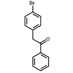 structure of CAS# 22421-88-1, 2-(4-Bromophenyl)-1-Phenylethanone;2-(4-bromophenyl)-1-phenylethan-1-one;2-(4-Bromophenyl)Acetophenone;p-Bromophenyl Acetophenone