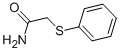 structure of CAS# 22446-20-4, 2-(Phenylthio)-Acetamide;2-(Phenylthio)Acetamide;2-Phenylsulfanylethanamide;Nsc525221