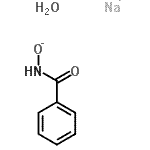 结构式 CAS# 22513-32-2, 苯甲氧肟酸钠盐水合物