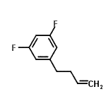 结构式 CAS# 225240-58-4, 1-(3-丁烯-1-基)-3,5-二氟苯