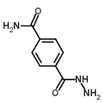 structure of CAS# 22590-92-7, 4-(Hydrazinocarbonyl)Benzamide;4-(hydrazinylcarbonyl)benzamide;MFCD03422938