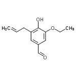 结构式 CAS# 225939-34-4, 3-烯丙基-5-乙氧基-4-羟基苯甲醛