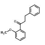 结构式 CAS# 22618-13-9, 1-(2-甲氧基苯基)-3-苯基-1-丙酮