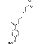 结构式 CAS# 22811-92-3, 8-(4-甲氧基苯基)-8-氧代辛酸