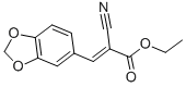 结构式 CAS# 2286-56-8, (Z)-3-(1,3-苯并二氧戊环-5-基)-2-氰基丙-2-烯酸乙酯