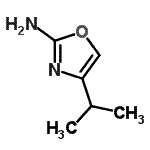 结构式 CAS# 229003-15-0, 4-异丙基-1,3-恶唑-2-胺