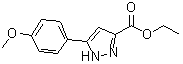 structure of CAS# 229015-76-3, Ethyl 5-(4-Methoxyphenyl)-1H-Pyrazole-3-Carboxylate;1H-PYRAZO<wbr>LE-3-CARB<wbr>OXYLICACI<wbr>D, 5-(4-M<wbr>ETHOXYPHE<wbr>NYL)-, ET<wbr>HYL ESTER;2-(4-Meth<wbr>oxy-pheny<wbr>l)-1H-imi<wbr>dazole-4-<wbr>carboxyli<wbr> c acid e<wbr>thyl ester;5-(4-Meth<wbr>oxy-pheny<wbr>l)-2H-pyr<wbr>azole-3-c<wbr>arboxylic<wbr> acid eth<wbr>yl ester
