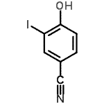 结构式 CAS# 2296-23-3, 4-羟基-3-碘苯甲腈