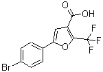结构式 CAS# 229957-02-2, 5-(4-溴苯基)-2-(三氟甲基)-3-糠酸