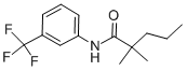 结构式 CAS# 2300-87-0, 2,2-二甲基-N-[3-(三氟甲基)苯基]戊酰胺