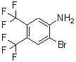 structure of CAS# 230295-15-5, 2-Bromo-4,5-Bis(Trifluoromethyl)Aniline;1-Amino-4,5-bis(trifluoromethyl)-2-bromobenzene;2-BROMO-3<wbr>-METHYL-1<wbr>,5-DIHYDR<wbr>O-[1,2]DI<wbr>AZEPINO[4<wbr>,5,6-CD]I<wbr>NDOL-6-ONE;4,5-Bis(trifluoromethyl)-2-bromoaniline