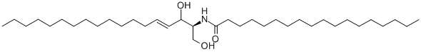 结构式 CAS# 2304-81-6, N-[(1S,2R,3E)-2-羟基-1-(羟基甲基)-3-十七碳烯-1-基]-十八烷酰胺