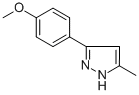 结构式 CAS# 23263-96-9, 3-(4-甲氧基苯基)-5-甲基-1H-吡唑