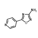 结构式 CAS# 23275-49-2, 5-(4-吡啶基)-1,2,4-恶二唑-3-胺