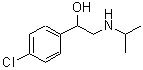 结构式 CAS# 23299-13-0, 1-(4-氯苯基)-2-(异丙基氨基)乙醇