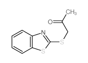 结构式 CAS# 23385-34-4, 1-(2-苯并噻唑基硫代)-2-丙酮