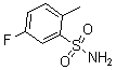 结构式 CAS# 2339-57-3, 5-氟-2-甲基-苯磺酰胺