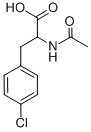 结构式 CAS# 23434-92-6, N-乙酰基-4-氯苯丙氨酸
