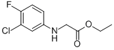 结构式 CAS# 2344-98-1, 2-[(3-氯-4-氟苯基)氨基]乙酸乙酯