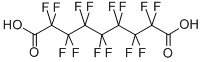 structure of CAS# 23453-64-7, 2,2,3,3,4,4,5,5,6,6,7,7,8,8-Tetradecafluoro-Nonanedioic Acid