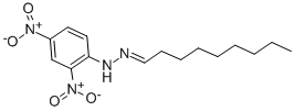 structure of CAS# 2348-19-8, 2,4-Dinitro-N-(Nonylideneamino)Aniline;(2,4-Dinitrophenyl)-(Nonylideneamino)Amine;Nsc408567;2,4-Dinitrophenylhydrazone Nonanal