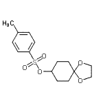结构式 CAS# 23511-05-9, 1,4-二氧杂螺[4.5]癸-8-基4-甲基苯磺酸酯