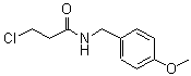 结构式 CAS# 2364-76-3, 3-氯-N-(4-甲氧基苄基)丙酰胺