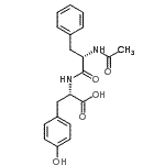 structure of CAS# 2365-53-9, N-Acetyl-L-Phenylalanyl-L-Tyrosine;AC-PHE-TYR-OH