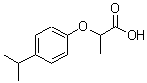 结构式 CAS# 237412-04-3, 2-(4-异丙基苯氧基)丙酸