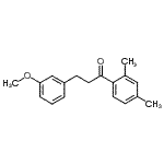 structure of CAS# 238097-10-4, 1-(2,4-Dimethylphenyl)-3-(3-Methoxyphenyl)-1-Propanone;2',4'-dimethyl-3-(3-methoxyphenyl)propiophenone