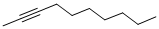 结构式 CAS# 2384-70-5, 2-癸炔
