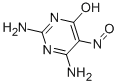 structure of CAS# 2387-48-6, 2,6-Diamino-5-Nitroso-1H-Pyrimidin-4-One;Aids-023040;Nsc677503;2,6-Diamino-5-Nitroso-4-Pyrimidinol