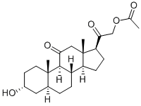 CAS#: 23930-37-2， 3alpha,21-Dihydroxy-5alpha-Pregnane-11,20-Dione 21-Acetate
