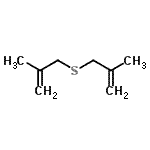 结构式 CAS# 23973-54-8, 2-甲基-3-[(2-甲基-2-丙烯-1-基)硫基]-1-丙烯