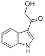 structure of CAS# 2400-51-3, 2-Hydroxy-1-(1H-Indol-3-Yl)Ethanone;3-Glyceroindole;Brn 0142060;Ethanone, 2-Hydroxy-1-(1H-Indol-3-Yl)-