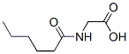 structure of CAS# 24003-67-6, N-(1-Oxohexyl)-Glycine;2-(1-Oxohexylamino)Acetic Acid;2-(Caproylamino)Acetic Acid;2-(Hexanoylamino)Ethanoic Acid