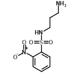 structure of CAS# 240423-09-0, N-(3-Aminopropyl)-2-Nitrobenzenesulfonamide;1-AMINO-3-(2-NITROBENZENESULFONAMIDO)PROPANE