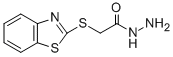 structure of CAS# 24044-91-5, (Benzothiazol-2-Ylsulfanyl)-Acetic Acid Hydrazide;2-(1,3-Benzothiazol-2-Ylthio)Acetohydrazide;2-(1,3-Benzothiazol-2-Ylsulfanyl)Ethanehydrazide;(Benzothiazol-2-Ylsulfanyl)-Acetic Acid Hydrazide
